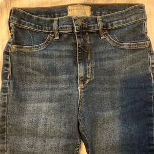 Free people dark wash skinny jeans